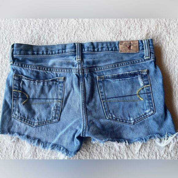 American Eagle Outfitters -  Denim Shorts - Blue - Sz 4 - Picture 2 of 2